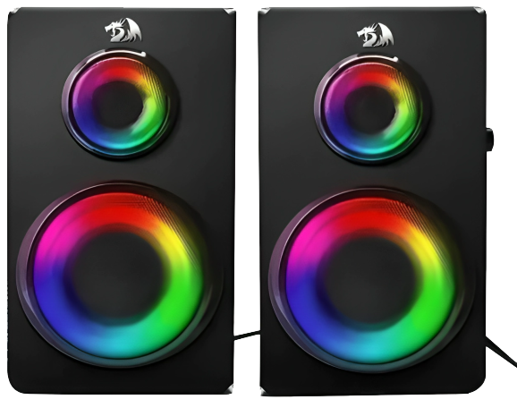 سماعات صب ريدراجون أوركسترا للألعاب ، ألوان RGB ، مقبس 3.5 مم ، قطعتين ، أسود ، GS811