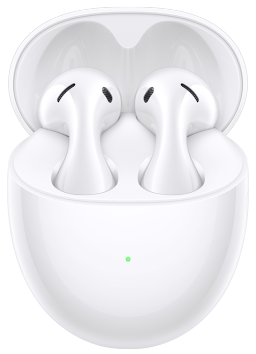 سماعة هواوي فري بودز 5 سيراميك ، بلوتوث ، خاصية إلغاء الضوضاء ، مقاومة للماء ، بطارية 505 مللي أمبير ، أبيض ، T0013C