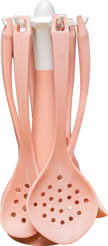 طقم توزيع سيلكون 7 قطع، لون وردي ، موديل 114 6B