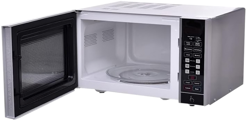 ميكروويف جالانز، 25 لتر، 900 وات، شاشة ديجيتال، شواية، فضي، بضمان بي تك، D90D25APS