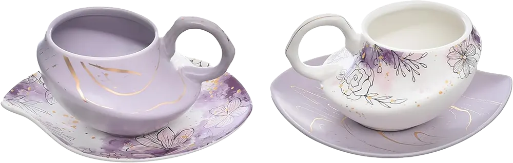 طقم شاي وجاتو بورسالين علاء الدين  ،24 قطعة،  بنفسجي ،  234222