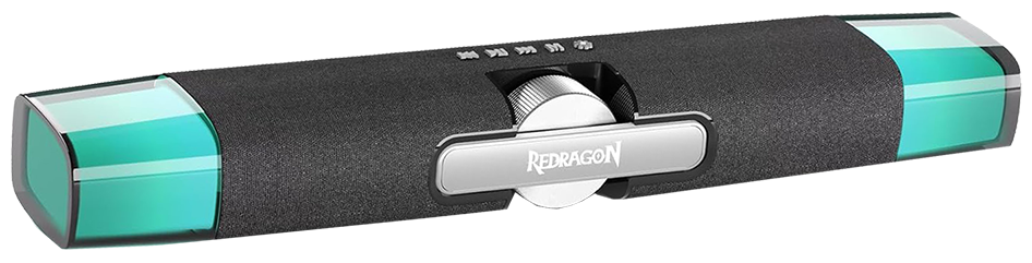 ساوند بار ريدراجون اللاسلكية ، أضواء RGB ، صوت ستيريو ، وضع BT 5.0-USB ، أسود ، GS512