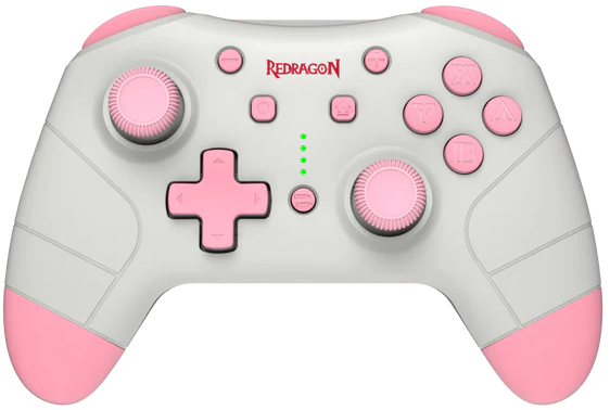 ذراع تحكم ريدراجون بلوتو لاسلكي ، بلوتوث ، وظيفة NFC ، بطارية 600 مللي أمبير ، سويتش وردي ، أبيض ، G815P