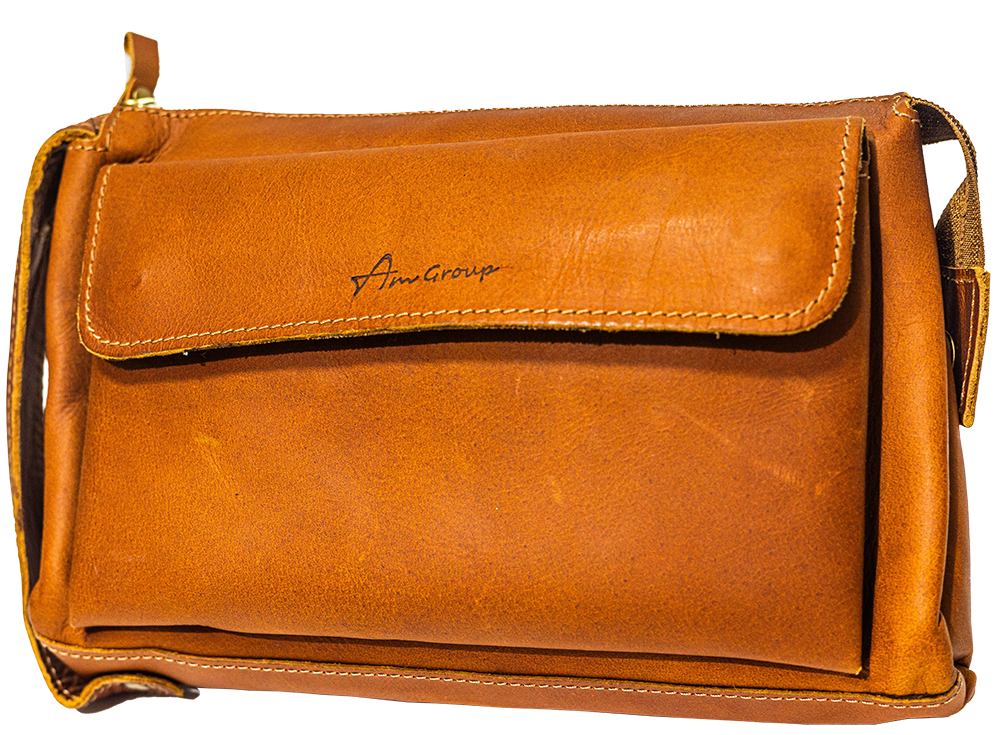 شنطة هاند من AM Group ، جلد مطرز ، مقاس كبير، متعدد الألوان