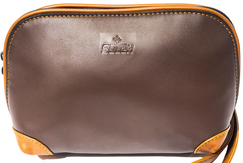 شنطة يد كرونه ، خامه جلد ، مقاس كبير ، متعدد الألوان