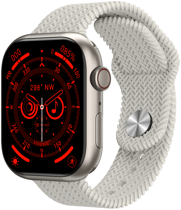 ساعة سمارت هواهونغ HK10 PRO-A ، شاشة AMOLED مقاس 2.02 بوصة ، 44 مم ، بطارية 260 مللي أمبير، مقاومة للماء ، حزام متعدد الألوان