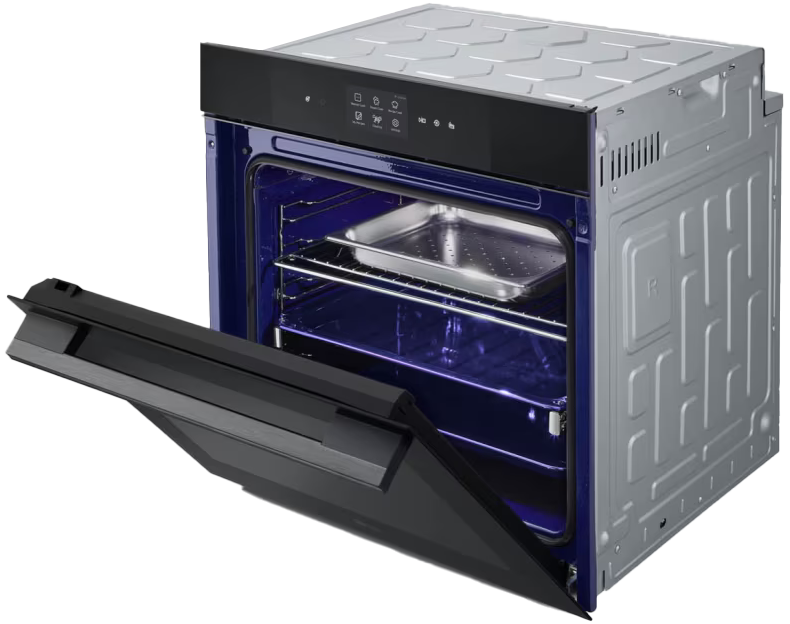 فرن بلت ان إل جي انستا فيو، 60 سم، كهرباء، 76 لتر، شاشة ديجيتال، مروحة، أسود × فضي، كوري، WSED7667M