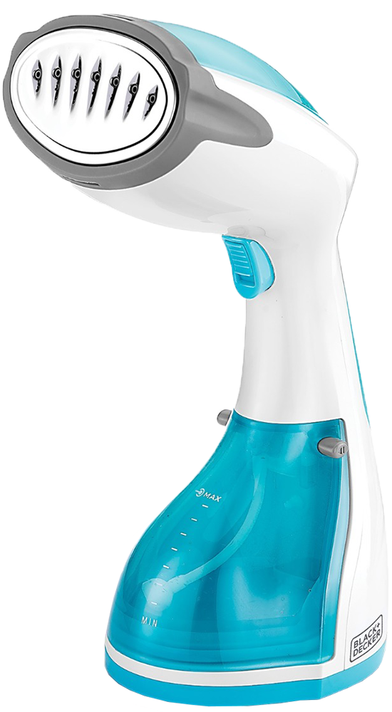 مكواة بخار محمولة من بلاك اند ديكر، 1200 وات ، خزان مياه 260 مل ، أبيض - أزرق ، ضمان أنسيا ، HST1200