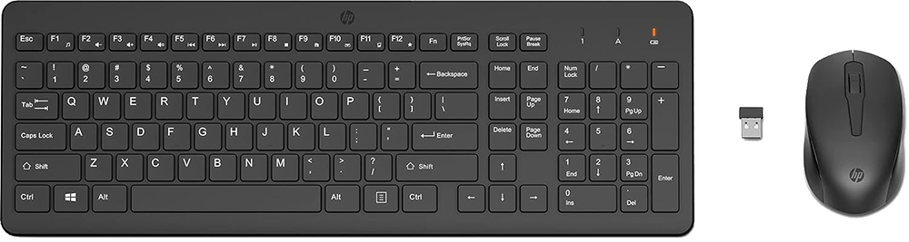 مجموعة لوحة المفاتيح والماوس من اتش بي 3300 اللاسلكية  ، باللون الأسود ، ضمان لمدة 6 أشهر ، KB562 - 2V9E6AA#ABV