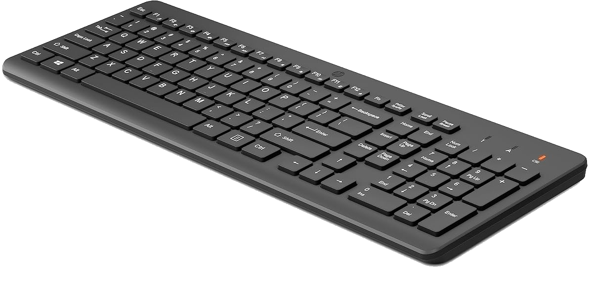 لوحة مفاتيح أتش بي 220 لاسلكية ، كيبورد انجليزي ، منفذ USB Type-A ، أسود ، ضمان لمدة 6 أشهر ، KB131 - 805T2AA#ABV
