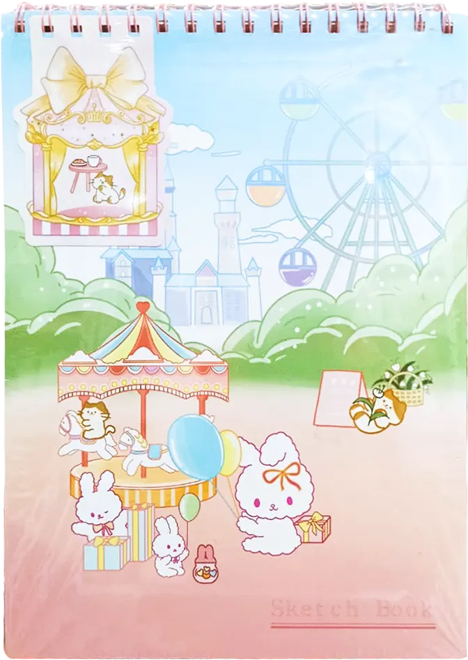 اسكتش رسم سلك من سمير وعلي سوفت كفر 50 ورقة، مقاس  28.3*20.9  سم، متعدة الألوان