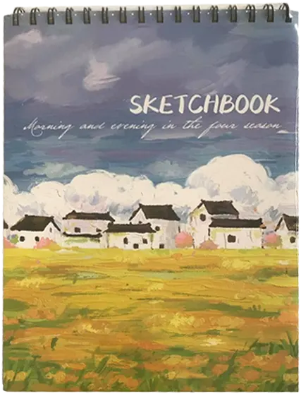 اسكتش رسم سلك من سمير وعلي سوفت كفر 50 ورقة، مقاس  28.3*20.9  سم، متعدة الألوان