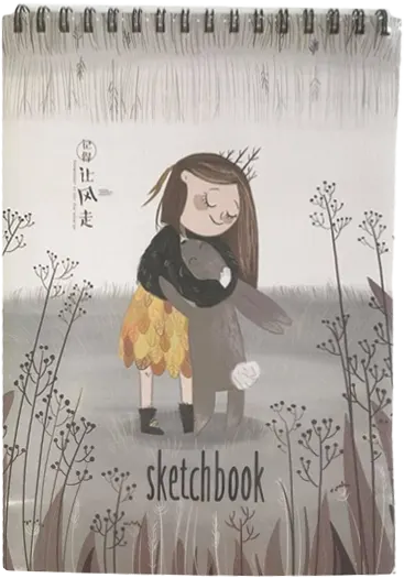 اسكتش رسم سلك من سمير وعلي سوفت كفر 50 ورقة، مقاس  28.3*20.9  سم، متعدة الألوان