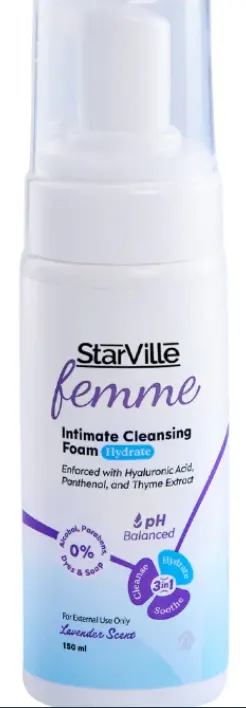 غسول فيم مرطب بالافندر للمناطق الحساسة فوم من ستارفيل , 150 مل