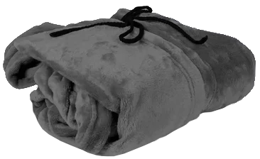 بطانيه دفايه مايكروفيبرمن مينترا ، فائقة النعومة ،مثاس 180 * 160 سم ،  رصاصى ،