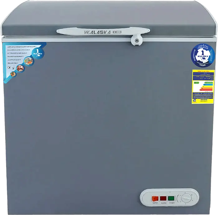 ديب فريزر أفقي ألاسكا، ديفروست، فضي، CH200