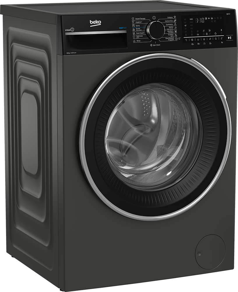 Beko Front Load Fully Automatic Washing Machine, 10 kg, 1600 RPM, Inverter, Digital Screen, Grey , B3WFU501040MCI