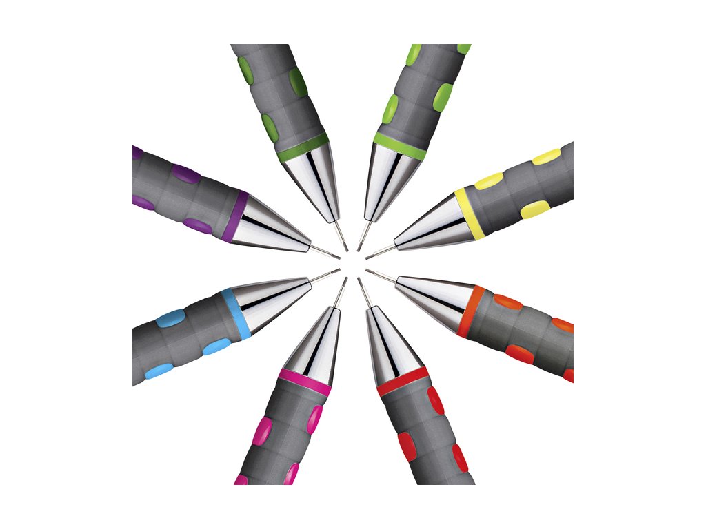 قلم سنون ميكانيكال تيكي من روترينج، 0.7 ملم، الوان فسفوري