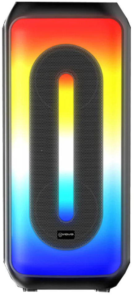 سماعة VOVO أر جي بي بارتي سبيكر ، 4 أنش ، بطارية مزدوجة ، ريموت كنترول ، أسود ، V-4031