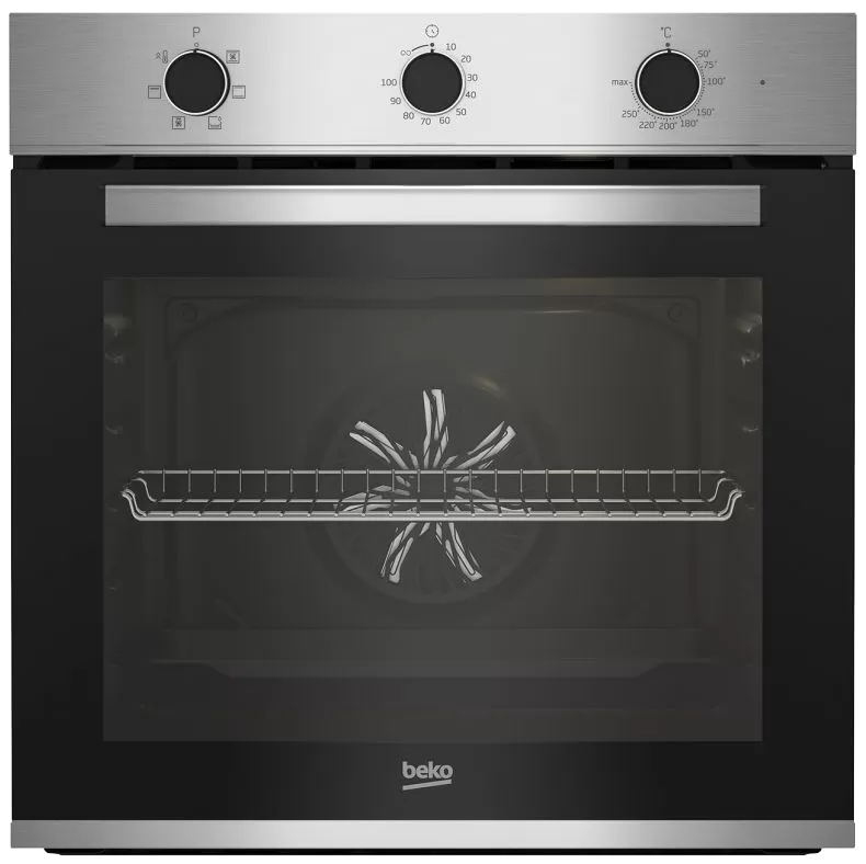 Beko Built-in Oven , 60 cm , Gas , 66 liters , Full Safety , Self Ignition , Cooling Fan and Cooking Fan , BBIH12100XC