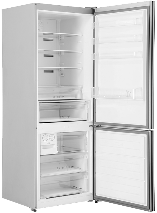 White Point No Frost Refrigerator, 468 Liters, 2 Doors, Digital Screen, Black, Turkish, WPRC492TSGVB