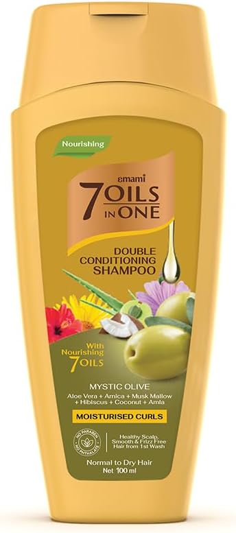 شامبو 7 زيوت في واحد بخلاصة الزيتون الغامض لترطيب الشعر المجعد من امامى, 100 مل