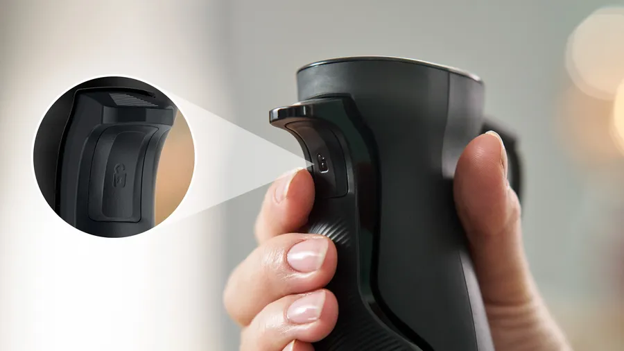 هاند بليندر بووش ، 1000 وات ، 600 ملي ، مع كبة ومضرب بيض ، اسود × ستانلس ، MSM6M623