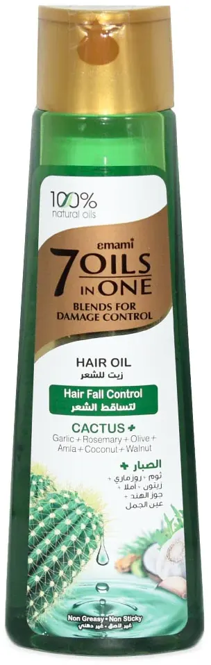 زيت امامي للشعر بالصبار 7 زيوت فى 1 للتحكم في تلف الشعر والتحكم في تساقط الشعر، 200 مل