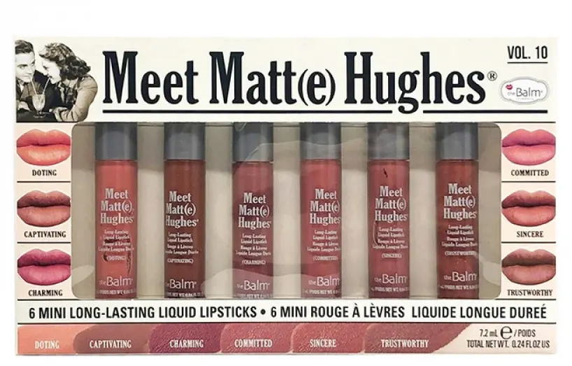 مجموعة احمر شفاه ذا بالم سائل ميني 6 الوان، 10