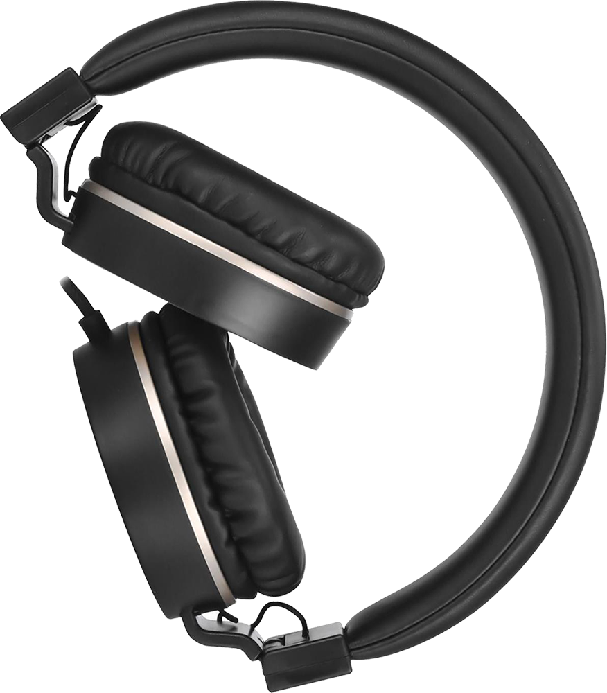 سماعة رأس اتش بي سلكية ، قابلة للطي ، مع ميكروفون ، ذهبي - أسود ، DHH-1206