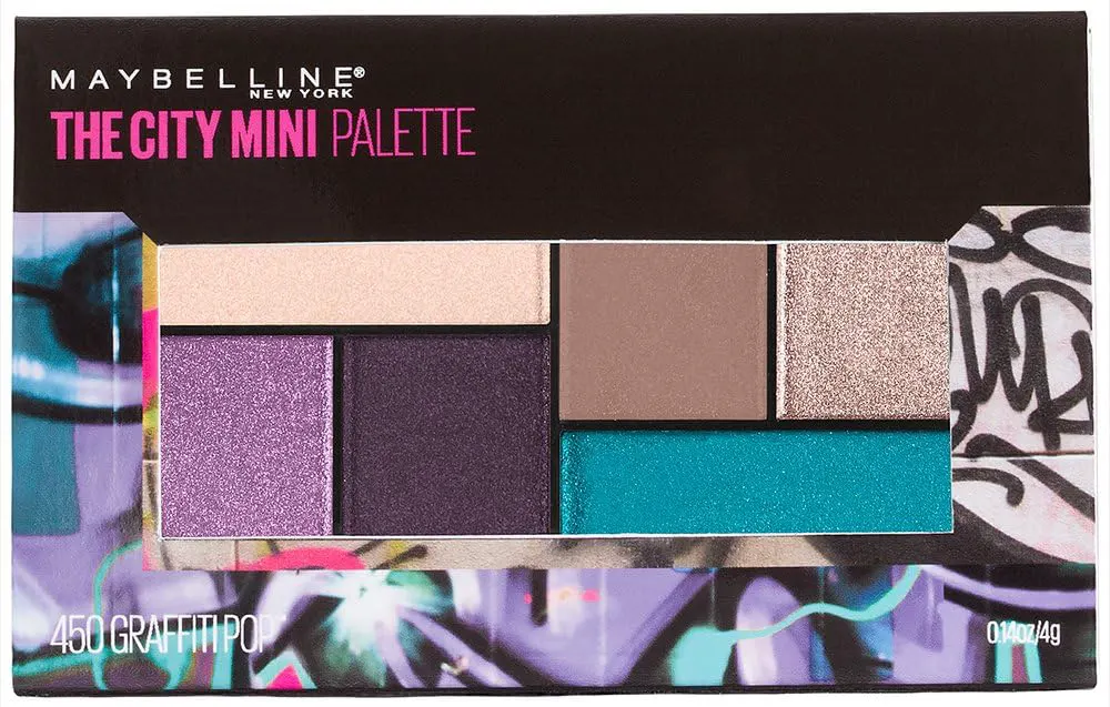 باليت اي شادو ميبلين ذا سيتي ميني، جرافيتي بوب، 6 الوان