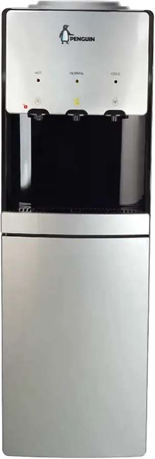 مبرد مياه بنجوين ، 3 حنفيه ، (ساخن + بارد + عادي) ، تحميل علوي ، بدون حافظة ، سيلفر ، 1578