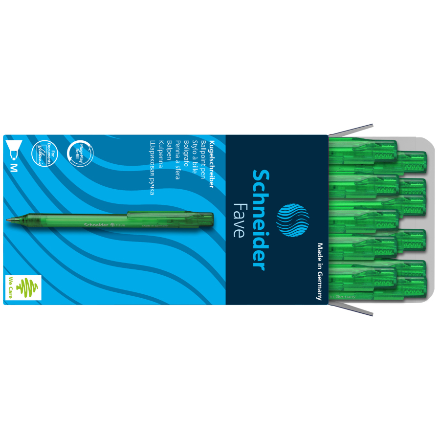 قلم حبر جاف شنايدر، أخضر