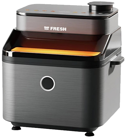 قلاية هوائية فريش ، 1500 وات ، 7 لتر ، شاشة ديجيتال تعمل باللمس ، خاصية طهي بالبخار ، FAF-D1500GM