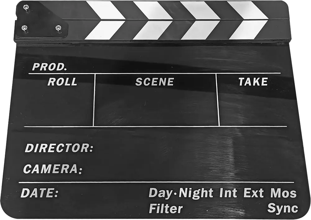 لوح كلاكيت اكريلك، 25*30 سم، اسود