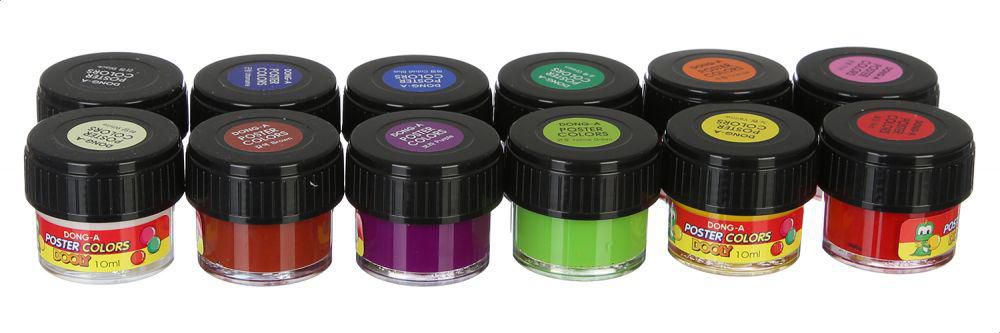 مجوعة ألوان بوستر دونج إيه ،  12 لون ، 10 مللي،  ألوان متعددة