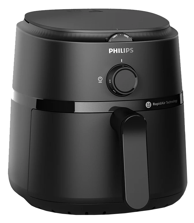 قلاية هوائية فيليبس، 1300 وات، 3.2 لتر، أسود، NA110-00، ضمان راية