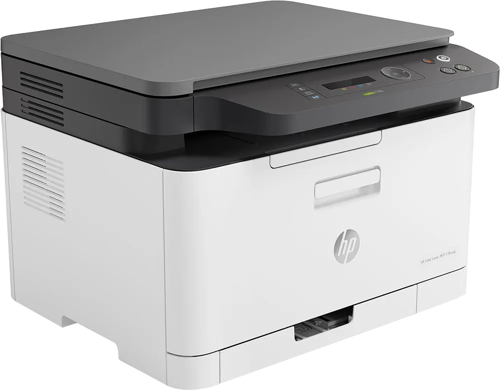 طابعة اتش بي ليزر طباعة ملونة، متعددة الوظائف، USB، إيثرنت، واي فاي، أبيض، M178NW