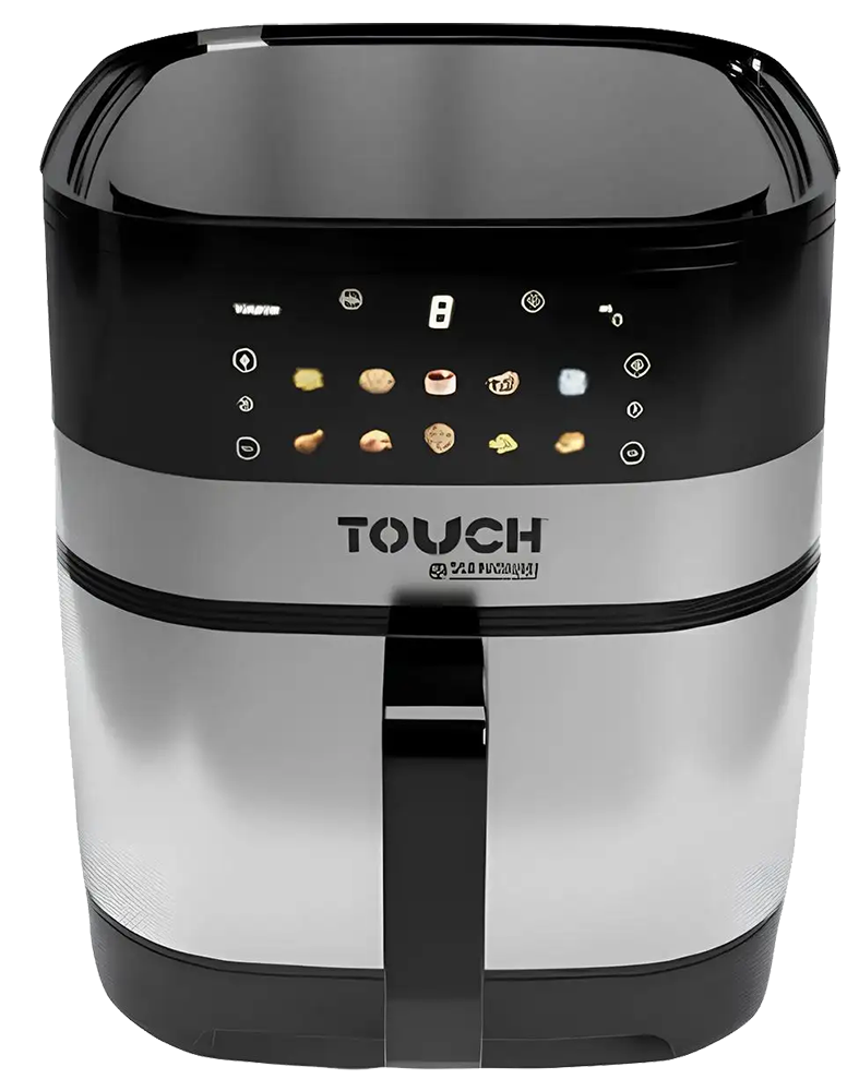 قلاية هوائية تاتش الزنوكي هيلثى بلس، 2400 وات، 8 لتر، شاشة ديجيتال تاتش، فضي، TOUCH-40695