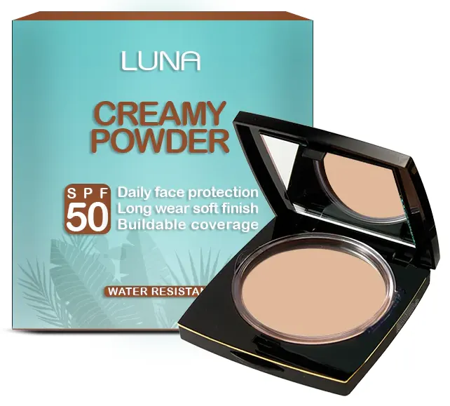 بودر لونا كريمي ثرى دي بعامل حماية +50، 01 ساند بيج
