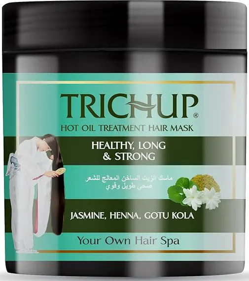 ماسك الزيت الساخن تريتشوب المعالج لشعر صحي و طويل و قوي بالياسمين والحنه، 450 مل