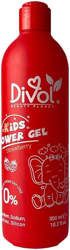 شاور جل للاطفال ديفول بالفراوله، 300 مل .