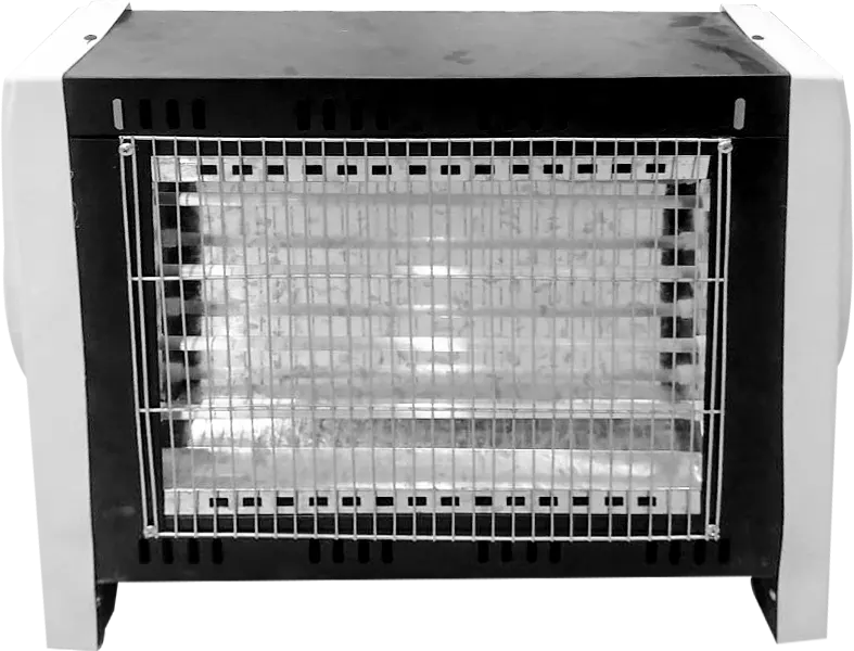 Runq 4 Candle Halogen Heater, 2400 Watt, White*Black