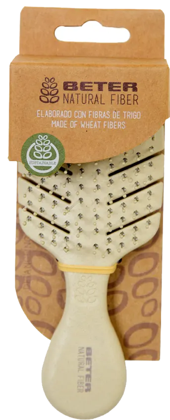 فرشاة ميني لفك تشابك الشعر من الألياف الطبيعية من بيتر