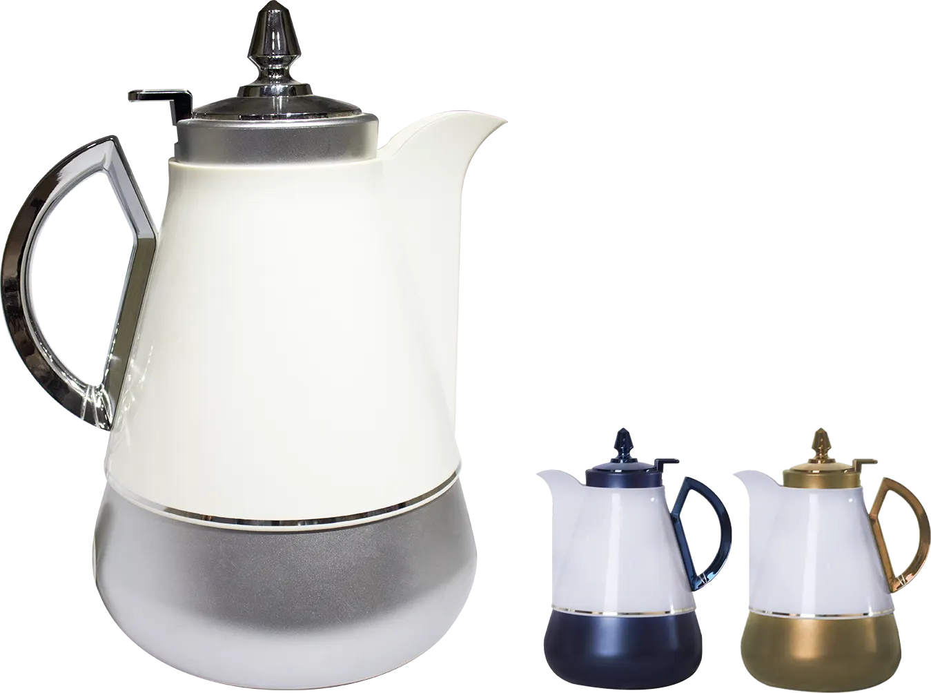 ترمس شاي حراري الاندلس ، سعة 850 ملي، زجاج داخلي، ألوان متعددة