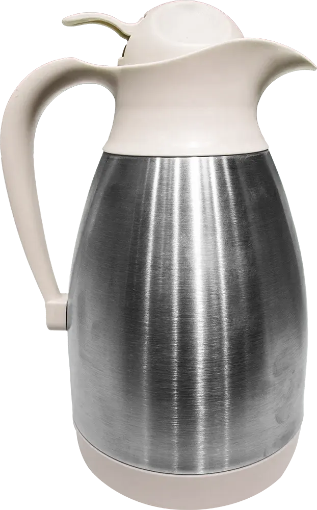 ترمس شاي حراري الاندلس سعة 1.5 لتر، ستانلس ستيل داخلي ، لون بيج