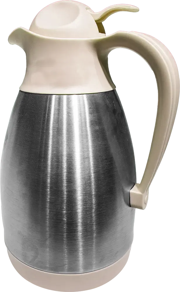 ترمس شاي حراري الاندلس سعة 1.5 لتر، ستانلس ستيل داخلي ، لون بيج