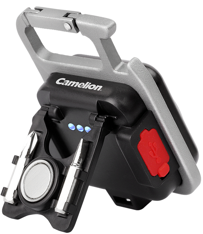 كشاف كامليون ، متعدد الوظائف ، 5 أوضاع اضاءة ، 420 لومن ، قابل لإعادة الشحن بمنفذ USB-C ، متعدد الألوان ، RT-254