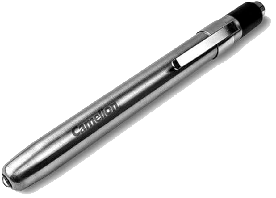 كشاف قلم كامليون ، للتشخيص الطبي ، ستانليس ستيل ، 5 لومان ، فضي ، T220-2R03P