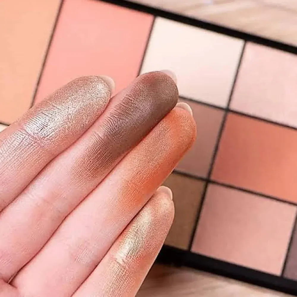 باليت ايشادو جولدن روز سيتي ستايل للوجه والعين، 01 ورم نيود، 12 لون